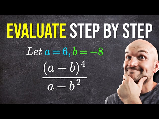 Looks Simple but is it? Evaluate Expressions - Algebra 1 Question
