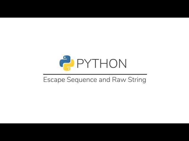 Escape sequence and Raw string | Python in Tamil | Basic coder