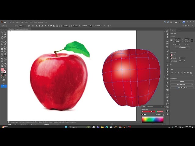 Create a 3D Vector Apple in Illustrator using the Mesh Tool (Step-by-Step)
