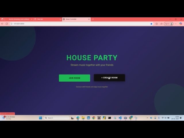 Music Room|Spotify API, React,JavaScript, django(Python),Sqlite( For professional portfolio purpose)