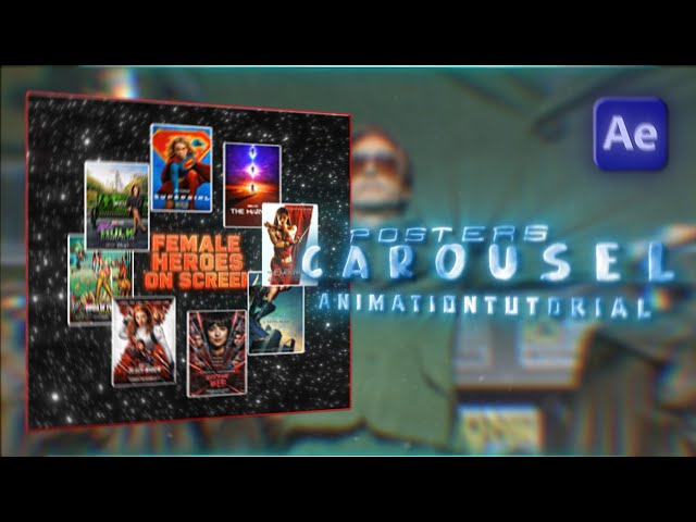 Poster Carousel Animation Tutorial ⚙️| After effects | Tutorial for after effects #aftereffects