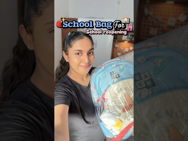 New bag for school reopening🏫🎒 #shorts #bag #backtoschool