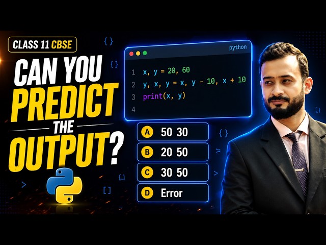 Most Important Python Output Questions | Class 11 CBSE | Board Preparation