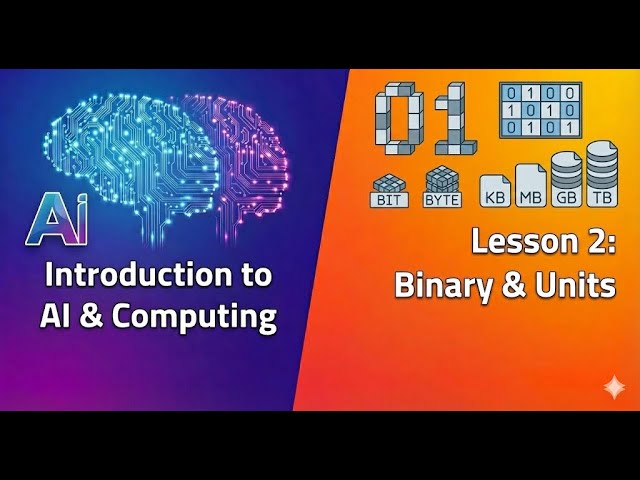 Introduction to AI & Computing [Arabic] - Lesson 2 - Binary & Units
