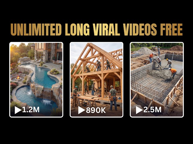 Create Unlimited FREE Long AI Videos (HD) | Viral Construction Videos with AI