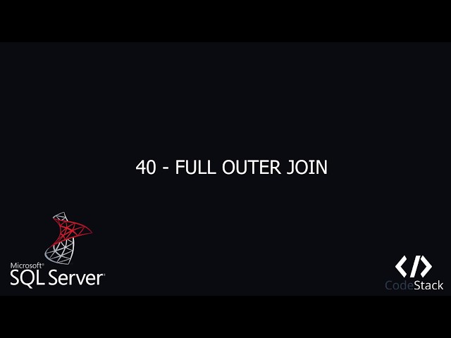 40 - FULL OUTER JOIN [SQL Server - Transact SQL]
