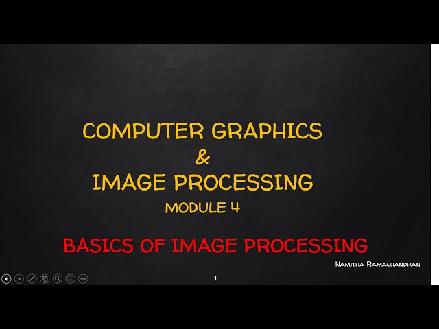 Basics of image processing