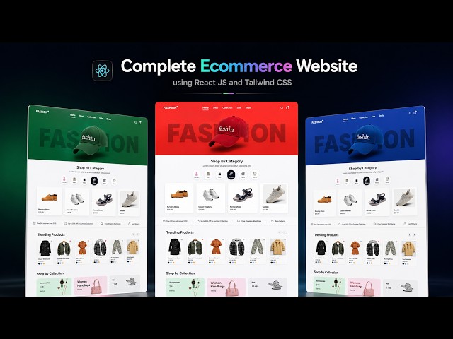 💥Complete Ecommerce Website using React JS and Tailwind CSS || Step by Step Tutorial
