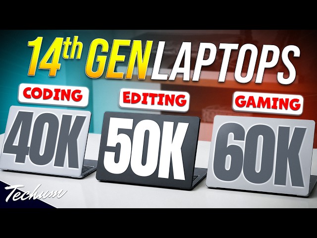 New 14th Gen Laptops Under ₹40000, ₹50000, ₹60000 (2026)💥Coding, Gaming, Editing