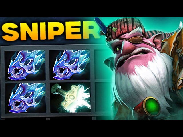 Insane Max Attack Speed Sniper One Shot Burst Damage🔥🔥🔥34Kills Hard Carry | Dota 2