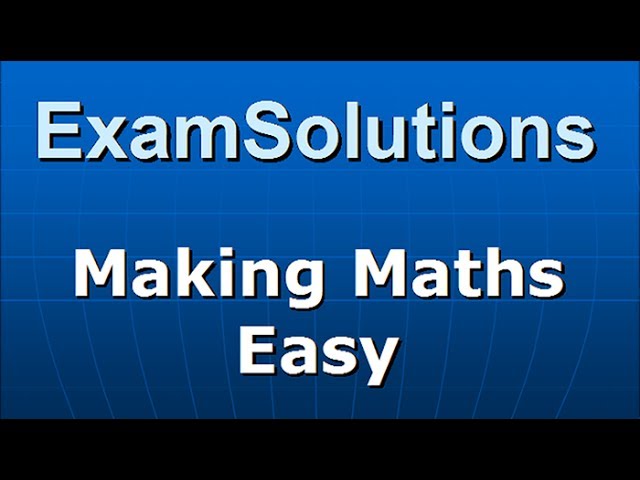 Cumulative distribution function F(y) : S1 Edexcel June 2013 Q5(d)(e) : ExamSolutions Maths Revision