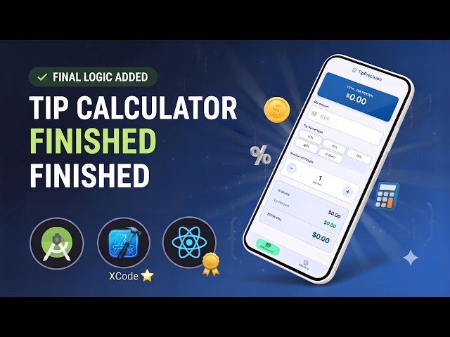 Build a Tip Calculator App using React Native | Beginner Project Part 2