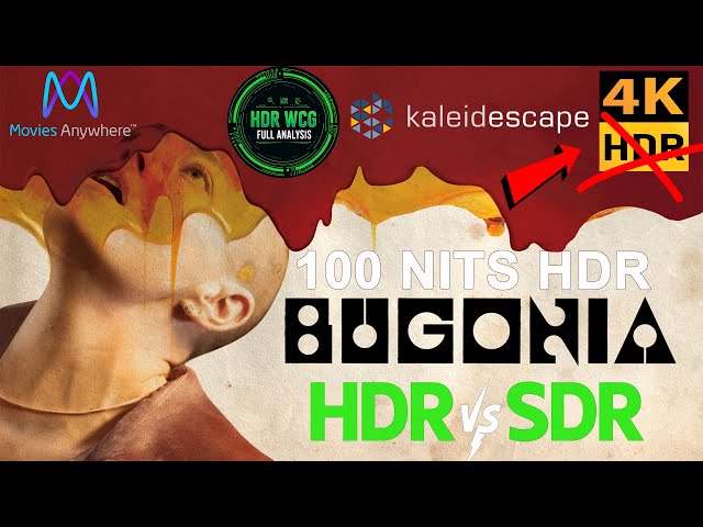 HDR DV WCG ATMOS ANALYSIS  ( Bugonia 2025 ) 4K Kaleidescape REVIEW vs SDR 100nits #TRUE_DIFFERENCE