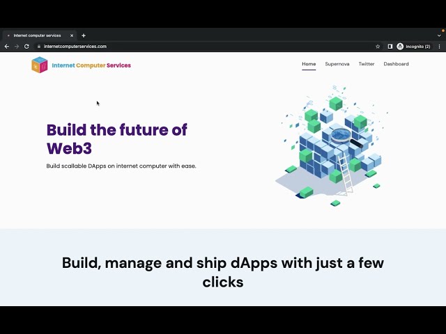 Host website 100% on blockchain using ICS