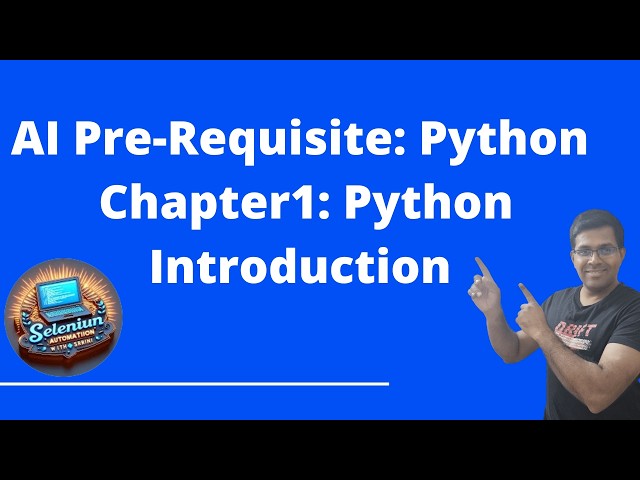 Chapter1: Only video you need to learn Python from Scratch - Chapter1- Introduction #python #ai
