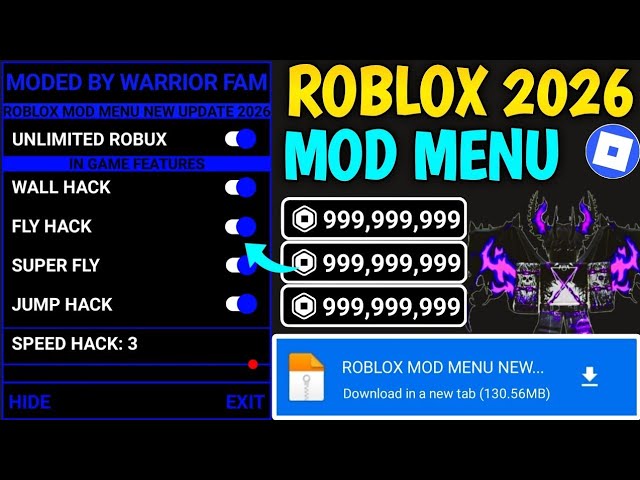 Roblox Mod Menu v2.732.1024 Unlimited Robux | Roblox Mod Apk | Roblox Mod Menu