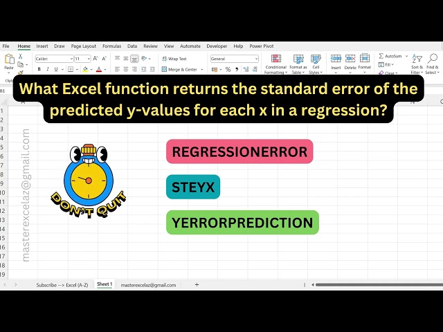 #437 - Excel formula question and answer