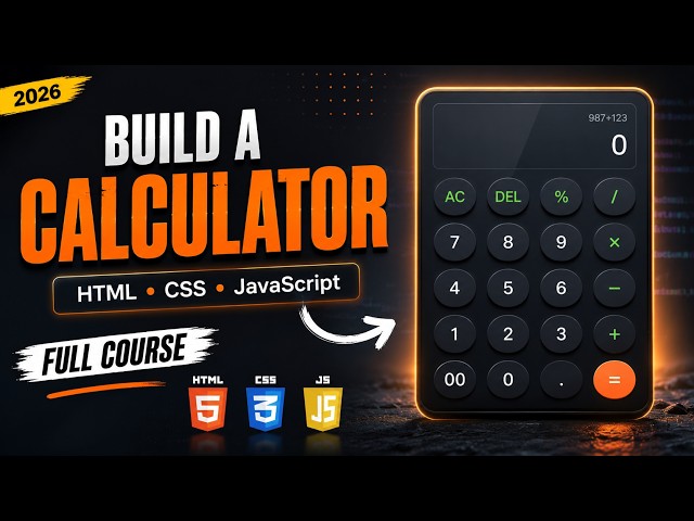 Build a Modern Calculator Using HTML, CSS & JS | Beginner Project 2026 #html #coding #programming