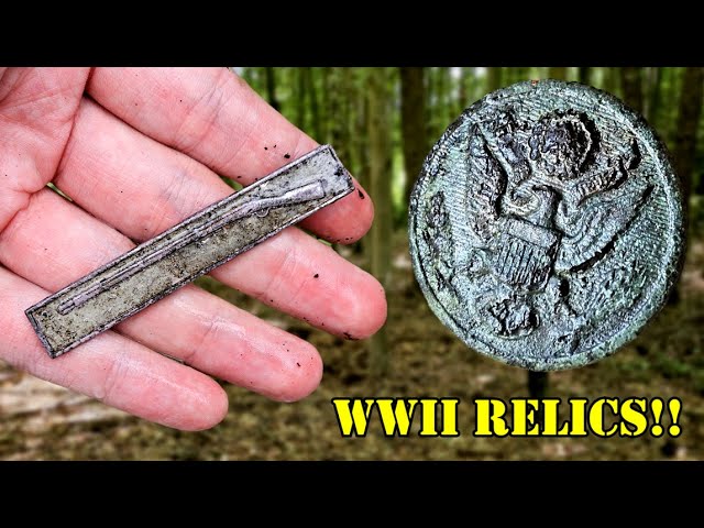 Metal Detecting World War 2 - AWESOME U.S. WWII Expert Infantry Badge FOUND!!
