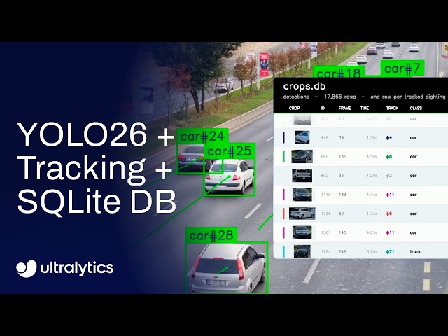 Build a Computer Vision Database with Ultralytics YOLO26 | Detection, Tracking & SQLite 🚀
