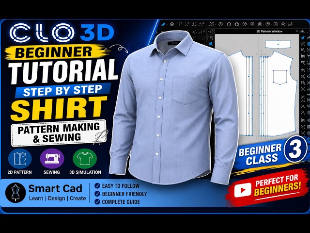 How to Create Garments in CLO 3D | Beginner to Advanced Tutorial Class-03