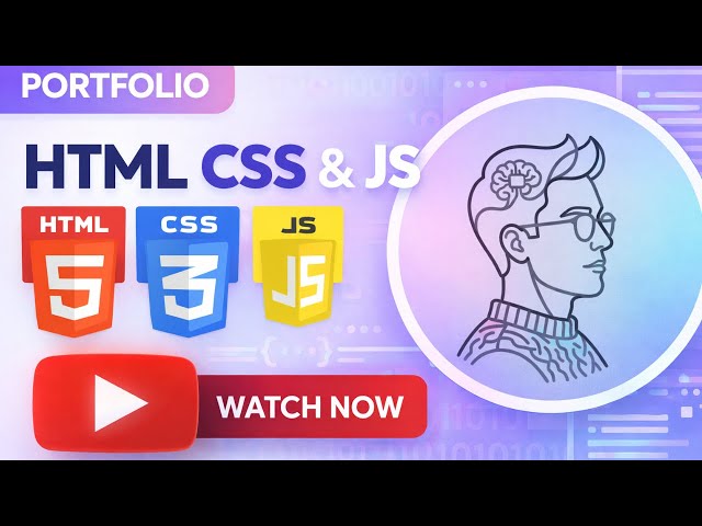 Building a Modern Portfolio Website | HTML | CSS | JS | Mayars Coding School