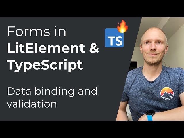 Creating forms in LitElement using Vaadin Fusion forms and TypeScript