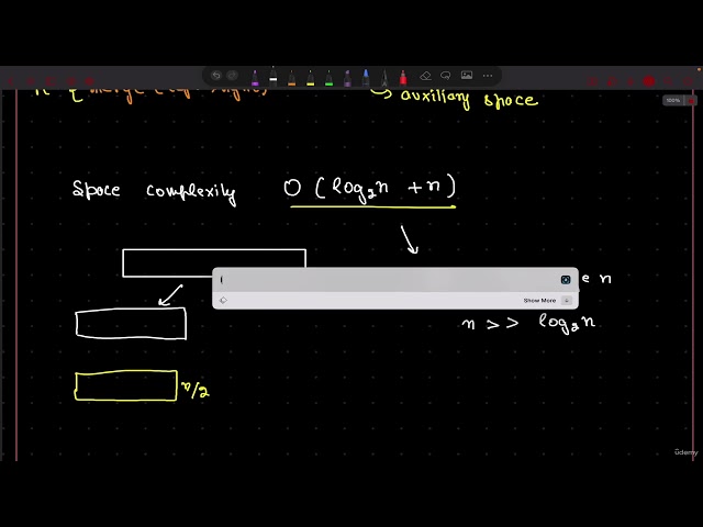 111 - Merge Sort - Space Complexity