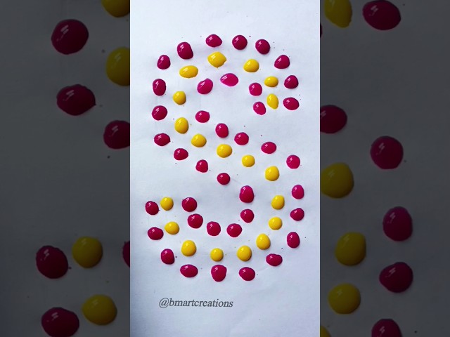 Magical Art : Painting with water drops technique😱✨ #shorts #bmartcreations #youtubeshorts #creative