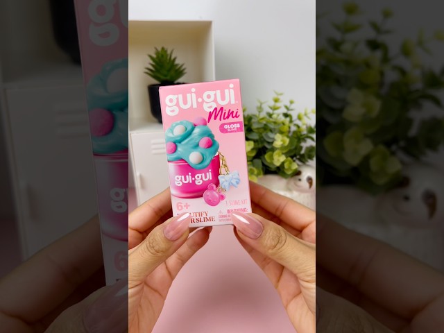 Gui Gui Mini Gloss Slime Kit! 🎀✨ Satisfying Slime #Shorts #unboxing