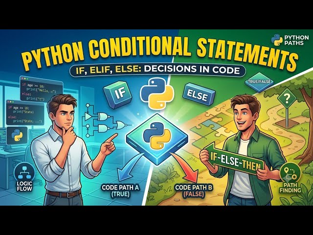 ⚡Master PYTHON DECISION MAKING! If, Else, & Elif Explained Simply 🐍 #datascience #python #ml #ai 