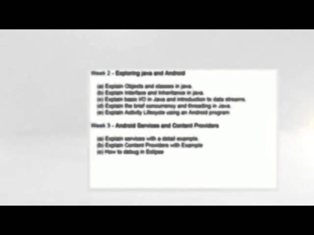 Android Training Classes To Train You