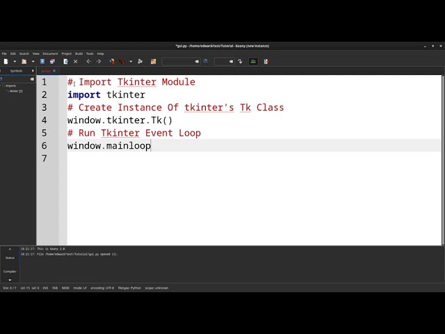 Cross Platform Python Desktop GUI Using Tkinter
