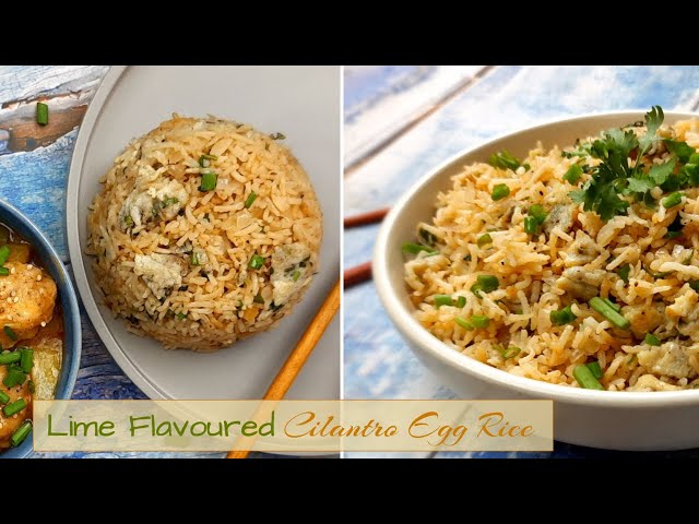 Lime Flavoured Cilantro Egg Rice | Egg Fried Rice Recipe | The Spice Diary