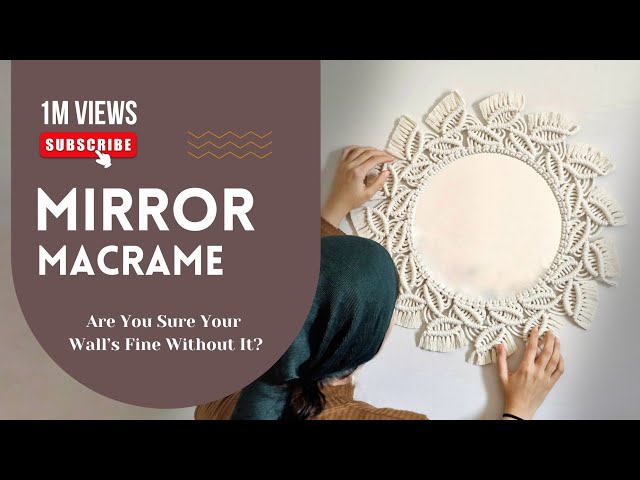 DIY Macrame Mirror Tutorial | Easy Boho Wall Decor Step-by-Step/ TUTORIAL#4
