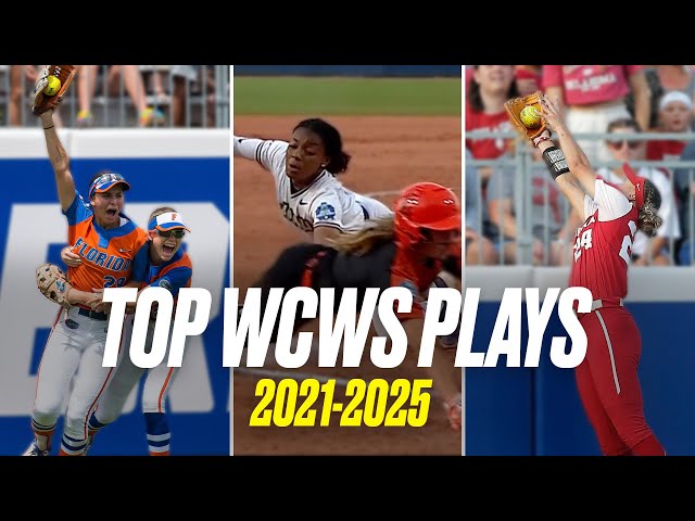 Top WCWS softball defensive plays from 2021-2025