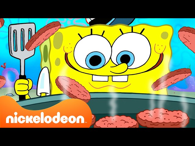 Bob Esponja | 3 Horas de Parrillada de Verano de Bob Esponja 🍔☀️ | Nickelodeon en Español