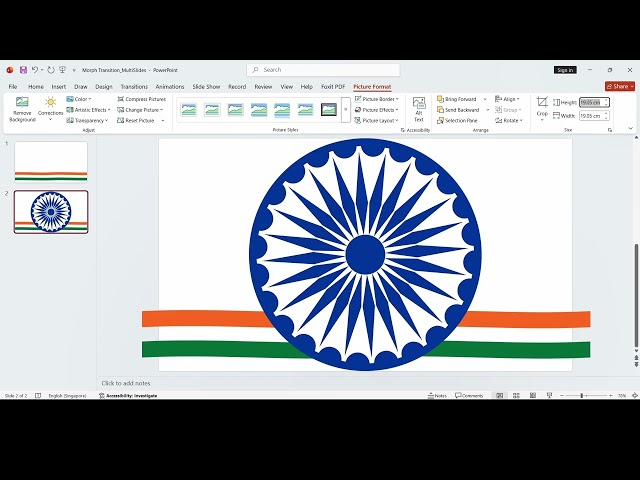 Morph Transition in Multiple slides (PPT) in Tamil #morph  #morphtransition