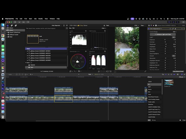 [42] Editing the Botanic Gardens videos (Insta360 X6 / Final Cut Pro)