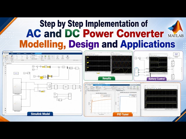 MATLAB Implementation of AC and DC Power Converter Modelling, Design and Applications