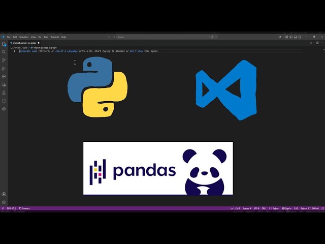 How to install pandas on vscode