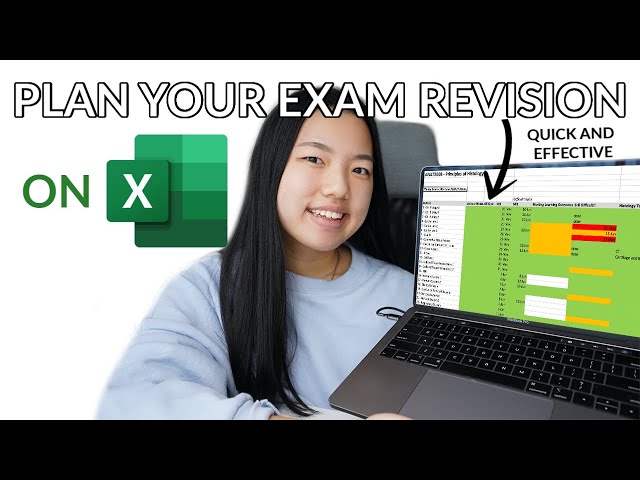How I schedule + track my EXAM REVISION (+ free template)