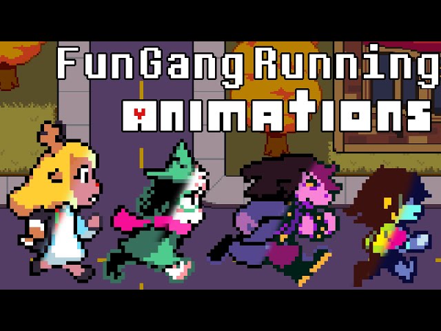 Fun Gang Running Animations[DELTARUNE Mod]