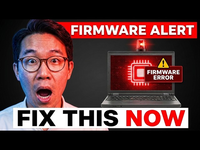 URGENT: Fix the New Firmware Glitch Crashing Older Laptops This Week.