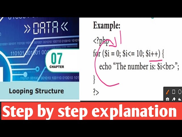 12th Standard || Computer Applications || Php Looping Structure || Part 1