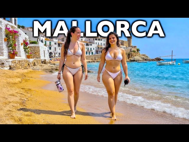 Mallorca Beach Day: Spain Dream Life, Beach Walk Tour 4K