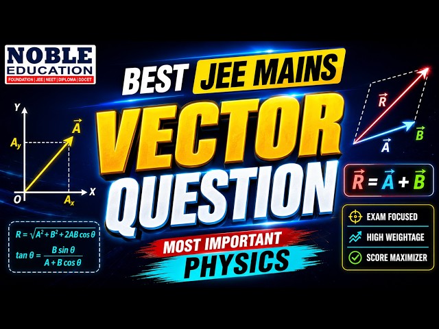 Vector Questions Std 11 Physics | Important Numericals, Diagrams & Problem Solving Tricks