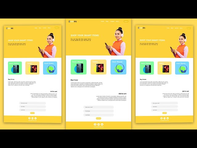 How To Make Simple Ecommerce Website Using HTML and CSS Step By Step | DS Code