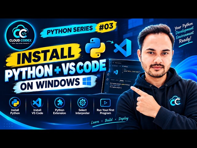 How to Install Python & VS Code on Windows | Python for Beginners #3