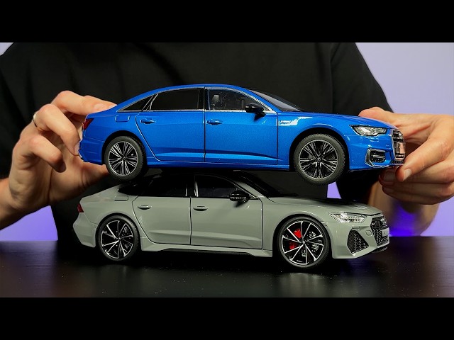 Audi RS7 vs A6L 1:18 Scale ASMR | Comparing Budget Models & Satisfying Sounds